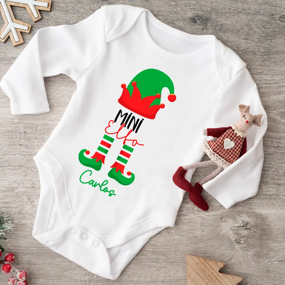 🎄 Body Personalizado “Mini Elfo / Mini Elfa”
