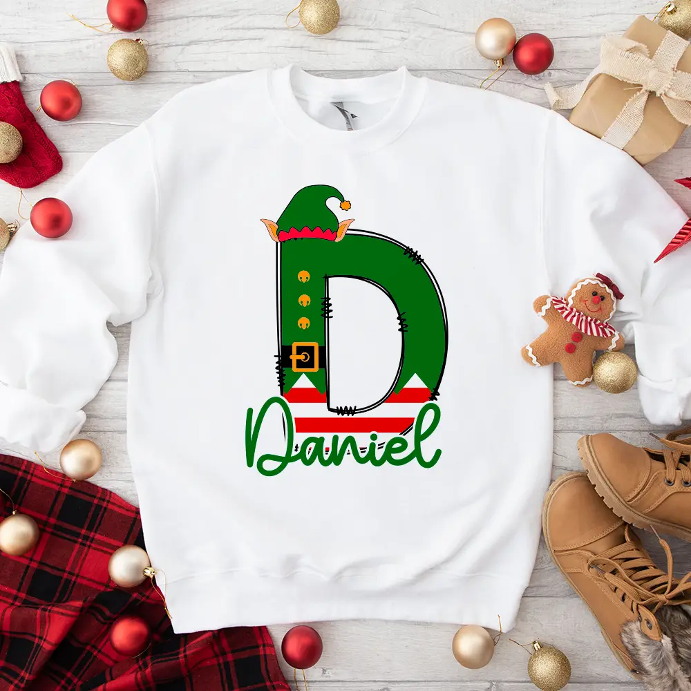Pack 2 sudaderas navideñas personalizadas “Elfos de Navidad” 🎅💚 - Imagen 3