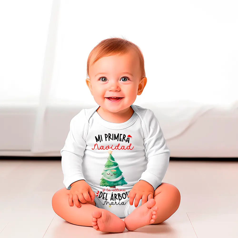 🎄 Body Personalizado “Mi Primera Navidad y la Estrella del Árbol” 🌟 - Imagen 2