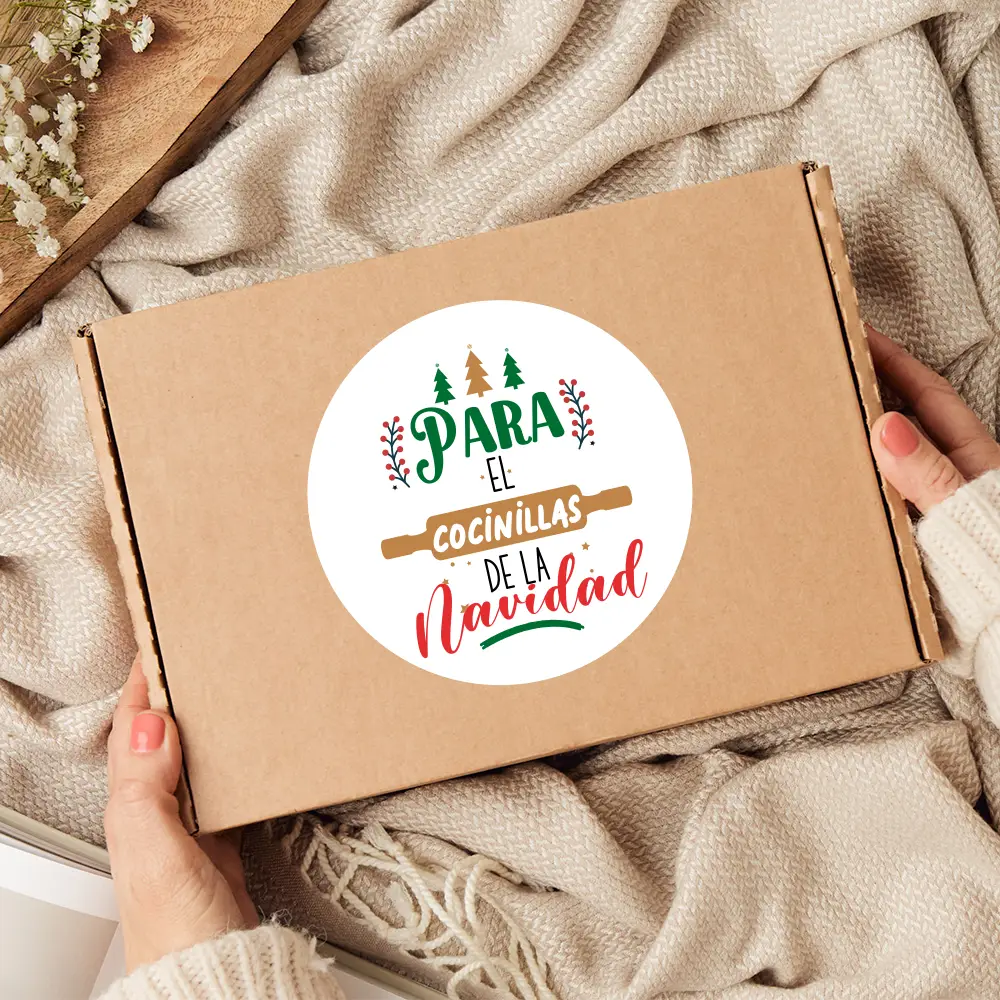Delantal personalizado “El mejor cocinero/a de la Navidad” con caja regalo 🎄 - Imagen 3
