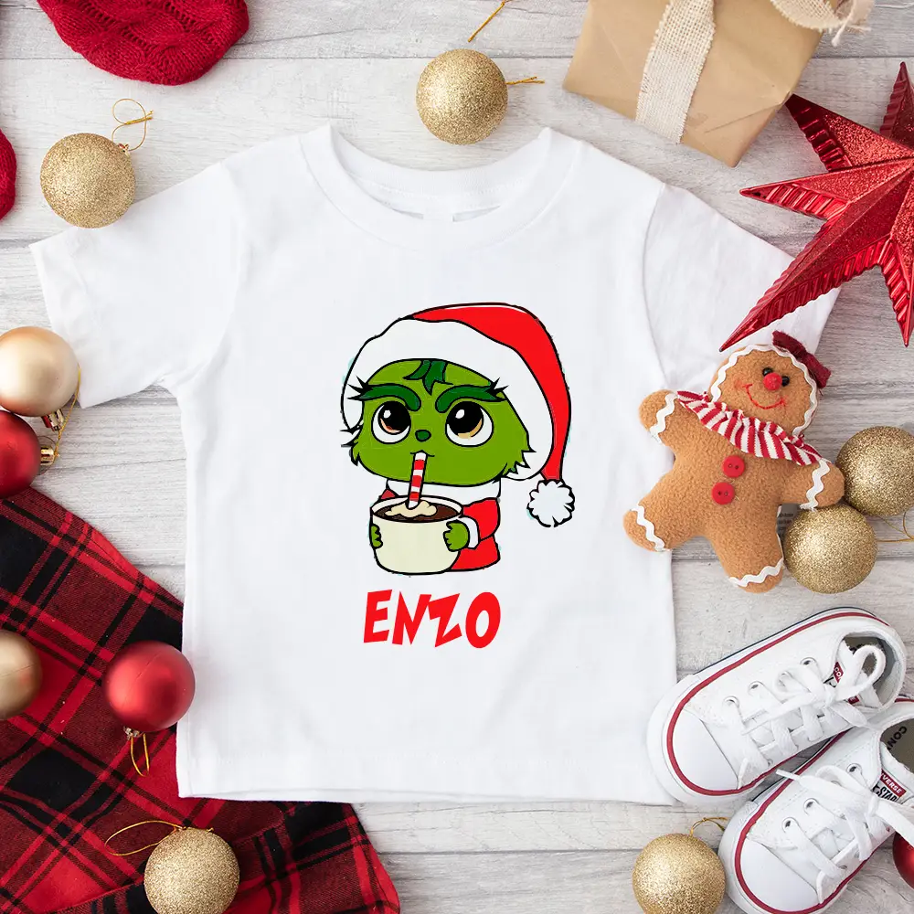 💚 Pack 3 camisetas personalizadas Navidad - Familia grinch 🎅 - Imagen 6
