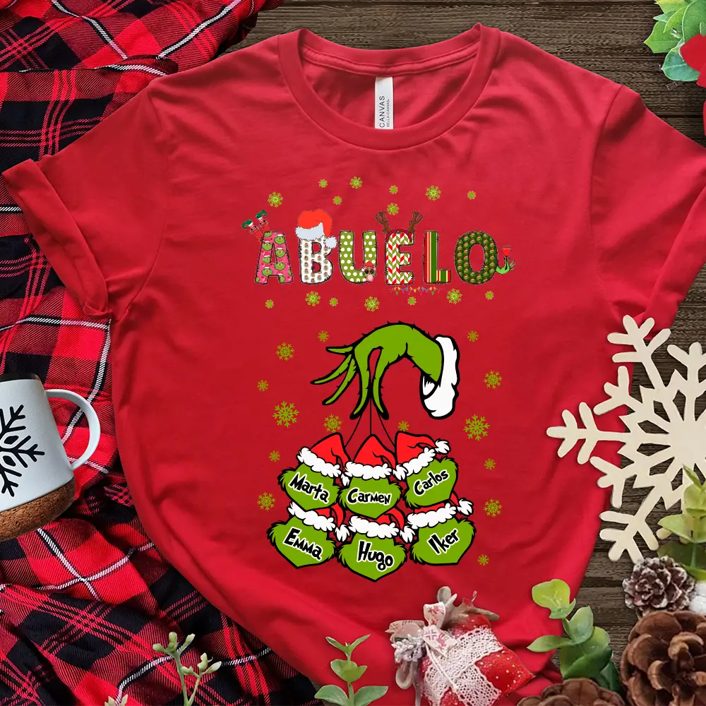 💚 Pack 3 camisetas personalizadas Navidad - Familia grinch 🎅 - Imagen 8