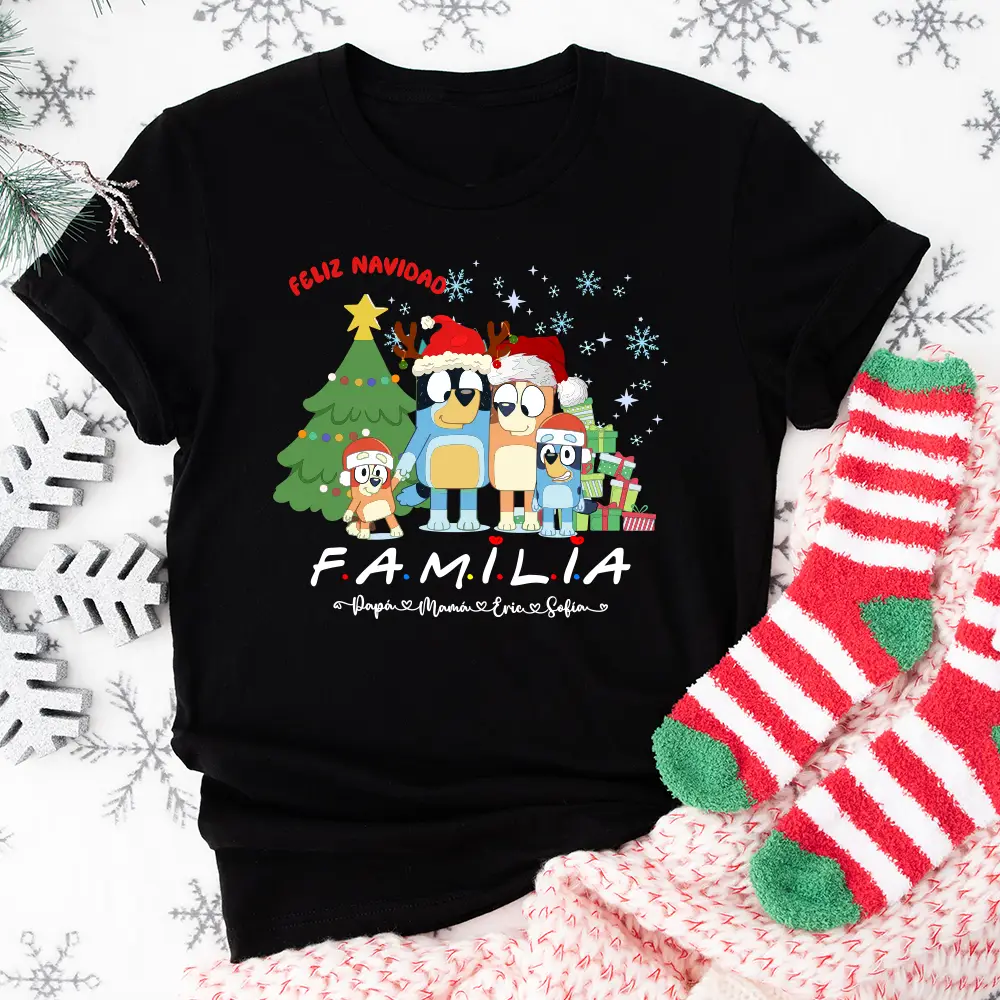 🐾 Pack 3 camisetas personalizadas Bluey - Familia - Imagen 3