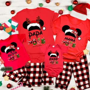 🎅 Pack 3 camisetas personalizadas Navidad - Familia disney 2025