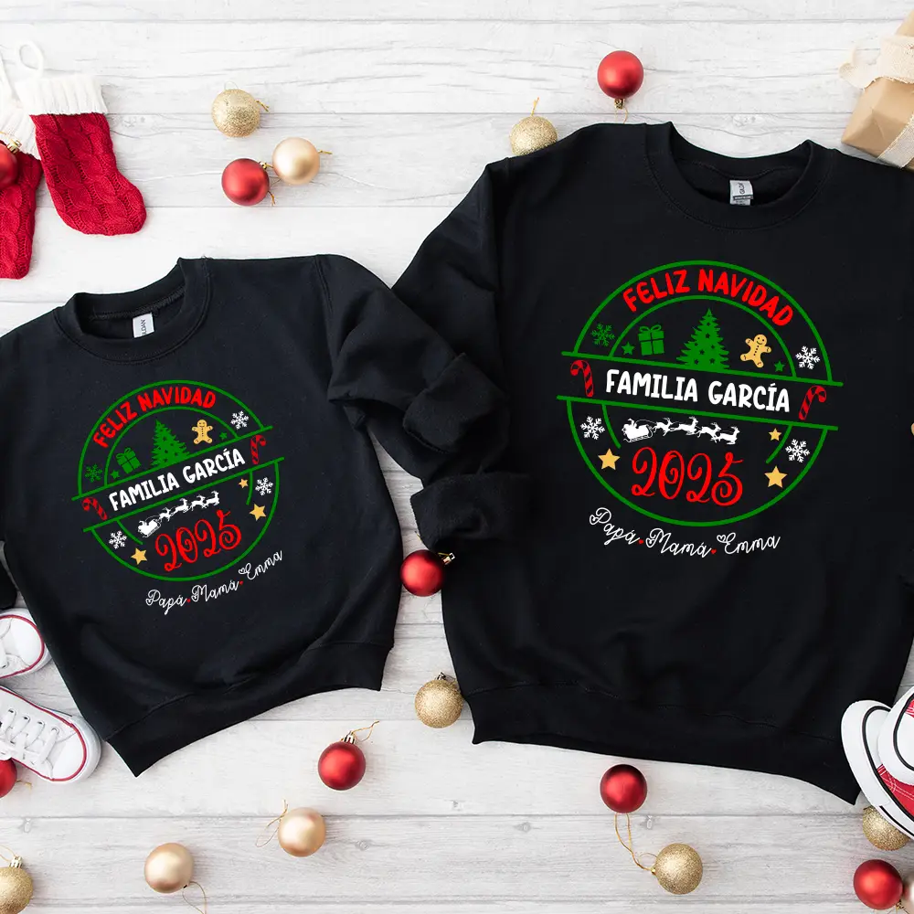 Pack 2 Sudaderas personalizadas Familia Navidad - Imagen 2