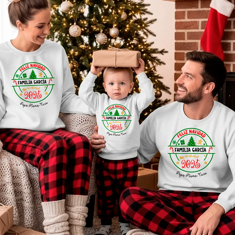 Pack 2 Sudaderas personalizadas Familia Navidad