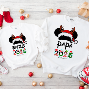 🎄 Pack 2 Sudaderas Personalizadas Disney Navidad 2025 🎅