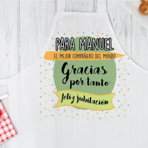 Delantal personalizado "Para el mejor compañero del mundo"