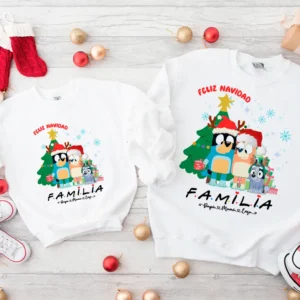 Pack 2 Sudaderas Personalizadas Bluey Navidad 2025 🎄