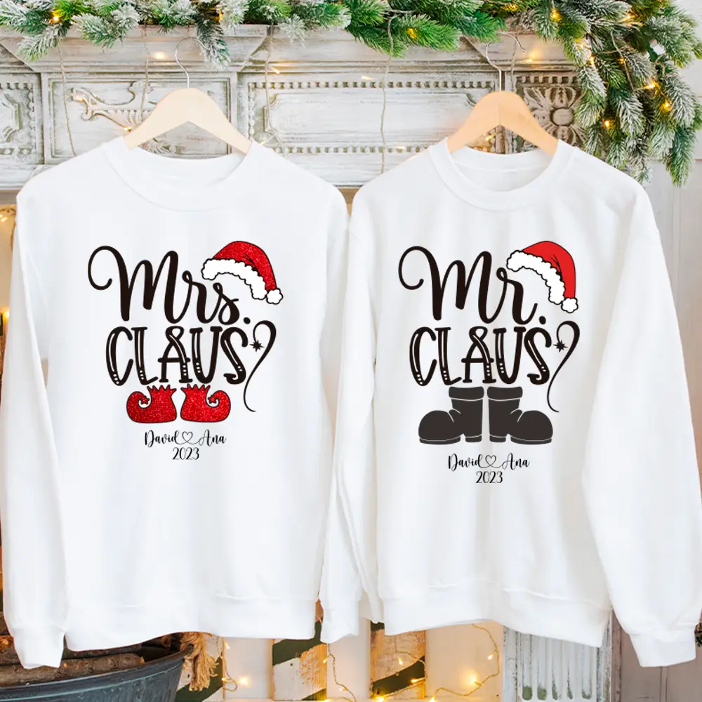 Pack sudaderas personalizadas Mr Claus y Mrs Claus - Imagen 2