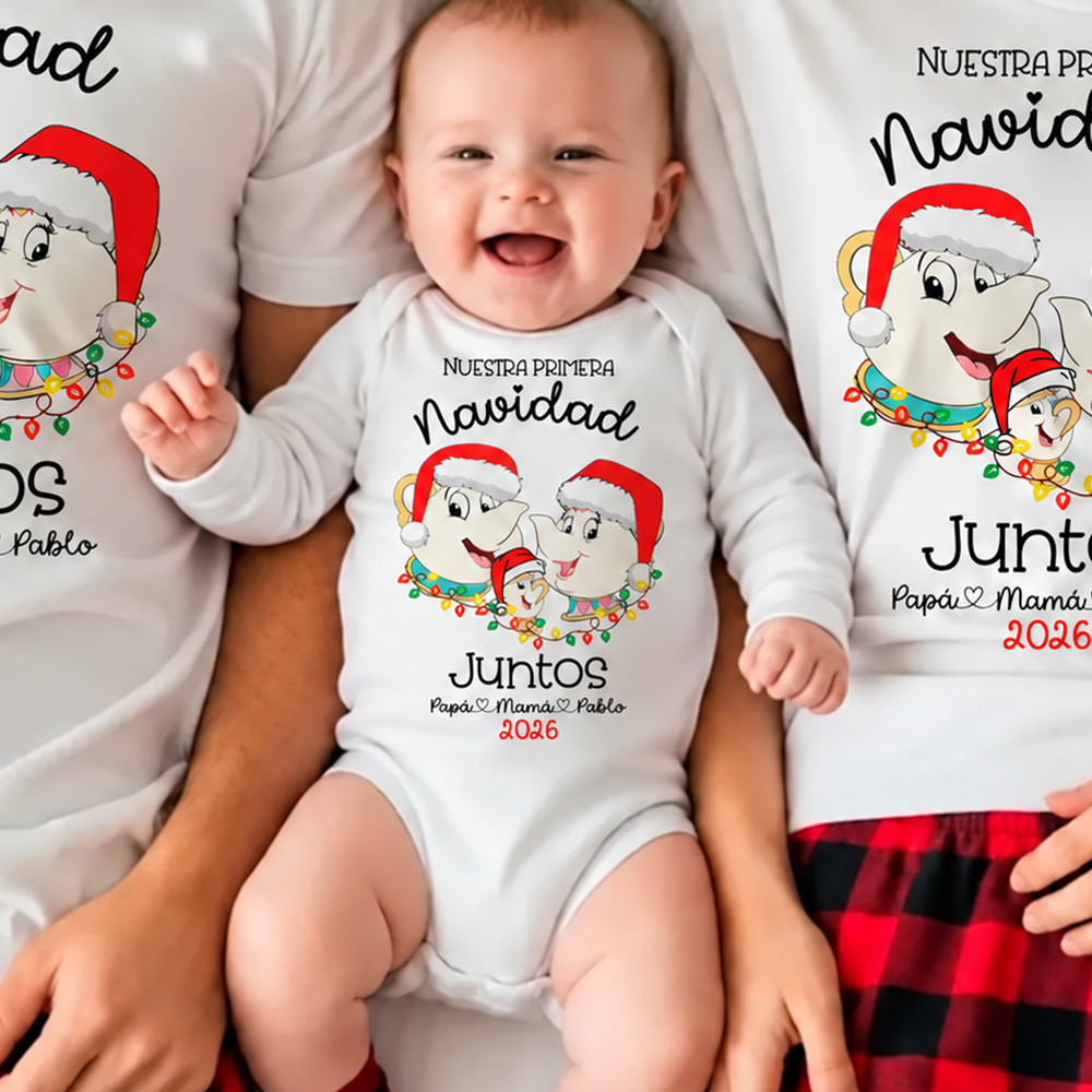 “Nuestra primera Navidad juntos” ✨ Diseño Familia de Tazas - Imagen 2