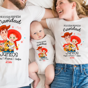 Pack Navidad Familiar Personalizado – Inspirado en Toy Story | Nuestra Primera Navidad 2026