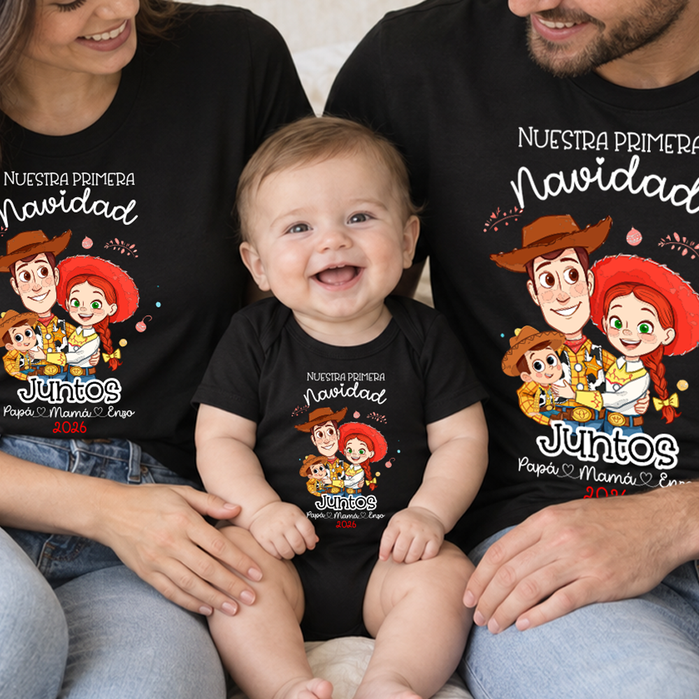Pack Navidad Familiar Personalizado – Inspirado en Toy Story | Nuestra Primera Navidad 2026 - Imagen 3