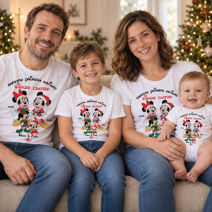 Pack familiar personalizado «Nuestra primera Navidad siendo cuatro» 🎄