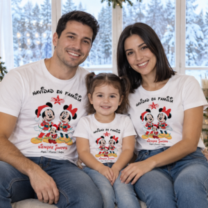 Pack de camisetas Disney personalizadas «Navidad en familia · Siempre juntos» 🎄